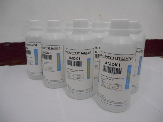 Uji Profisiensi Air Minum Dalam Kemasan I (AMDK I) Parameter: Nitrat, Sulfat dan Klorida