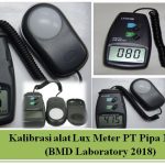 Kalibrasi Alat UkurLux Meter PT Pipa Mas Putih ( BMD Laboratory )