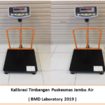 Jasa Kalibrasi Timbangan Puskesmas Jambu Air ( BMD Laboratory 2019 )