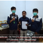Jasa Kalibrasi Timbangan Digital PT.Mahakarya Sentra Nabati (BMD Laboratory 2020)