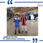 Jasa Kalibrasi Timbangan Duduk di PT. Maha Kimia Indonesia