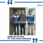 Jasa Kalibrasi Timbangan Digital di PT. Fast Food Indonesia